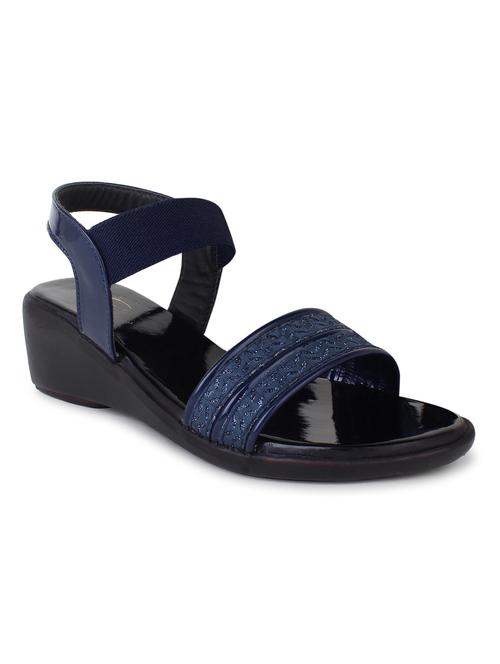 women blue back strap wedge - 18606155 - Very Small Image - 1