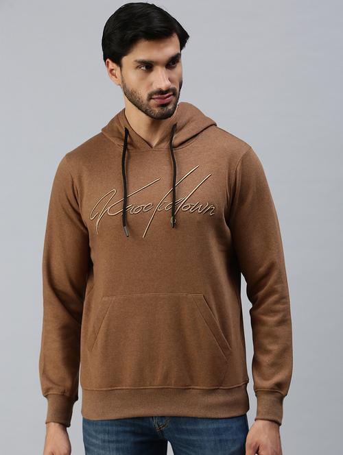 hooded chest print sweatshirt - 18607040 - Very Small Image - 1