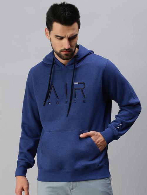 hooded chest print sweatshirt - 18607048 - Very Small Image - 1