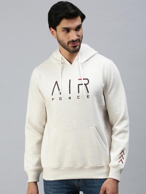 hooded chest print sweatshirt - 18607050 - Very Small Image - 1