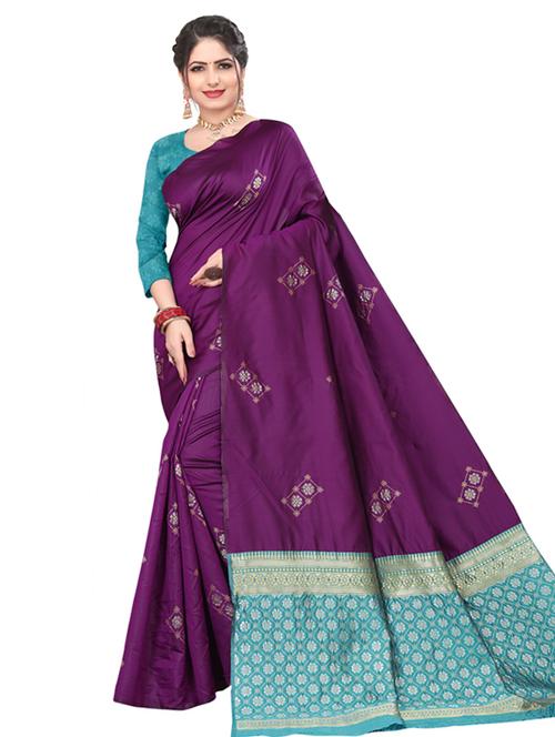 women's banarasi saree - 18612868 - Very Small Image - 1