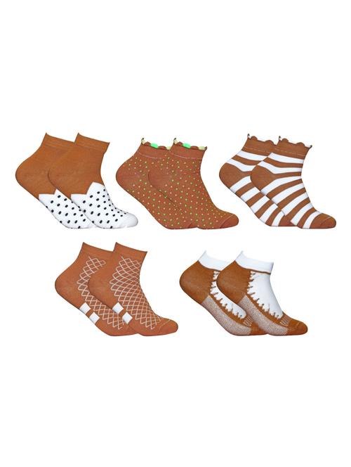 pack of 5 ankle length socks   - 18614014 - Very Small Image - 1