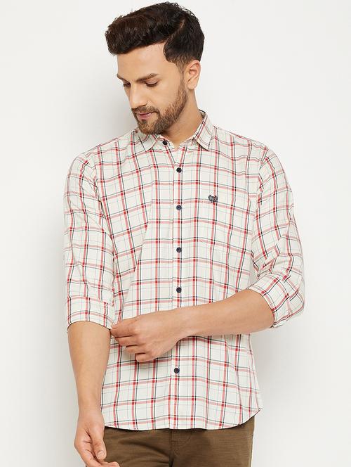 white checkered casual shirt - 18614491 - Very Small Image - 1