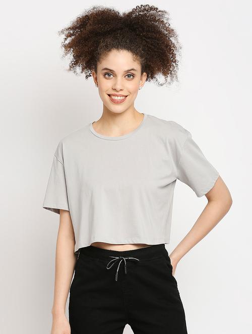 women's plain round neck t-shirt - 18614525 - Very Small Image - 1