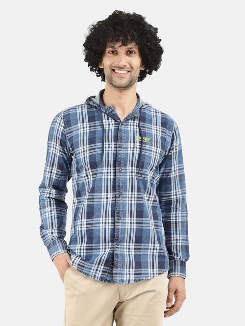 mens checks casual shirt - 18615295 - Very Small Image - 1
