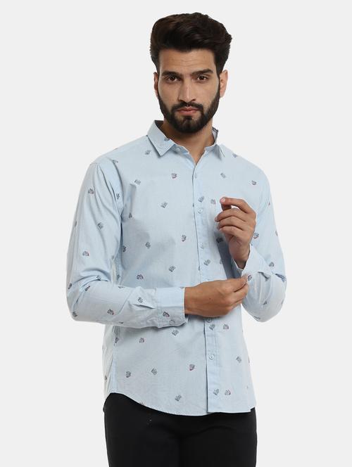mens printed casual shirt - 18615347 - Very Small Image - 1