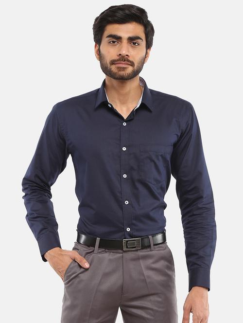mens solids formal shirt - 18615461 - Very Small Image - 1