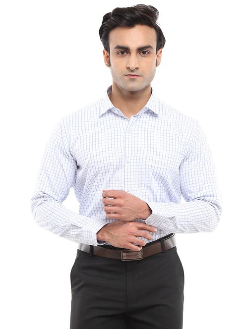 mens checks formal shirt - 18615477 - Very Small Image - 1