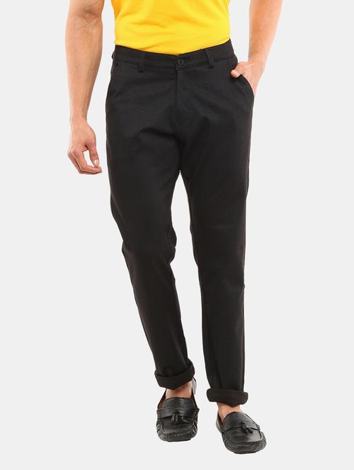 mid rise flat front casual trouser - 18616072 - Very Small Image - 1