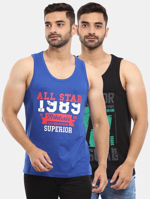 pack of 2 printed vest - 18616417 - Very Small Image - 1