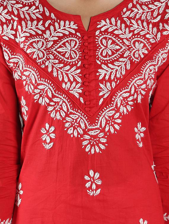 women's straight kurta - 18616427 - Standard Image - 3
