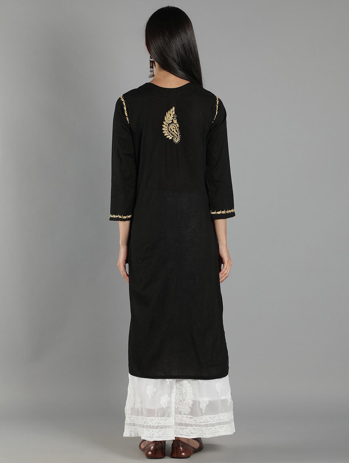 women's straight kurta - 18616435 - Standard Image - 2