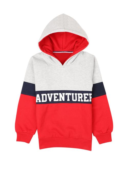 boys color block hood neck sweatshirt - 18616553 - Very Small Image - 1