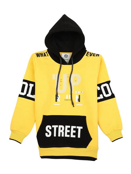 boys color block hood neck sweatshirt - 18616563 - Very Small Image - 1