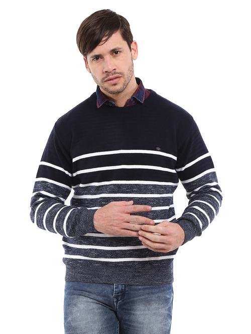 round neck striped pullover  - 18616661 - Very Small Image - 1