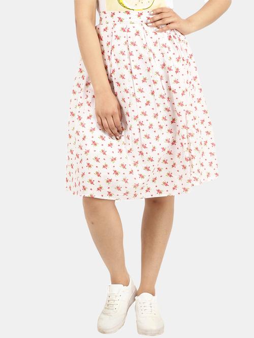 box pleat floral print skirt - 18616995 - Very Small Image - 1