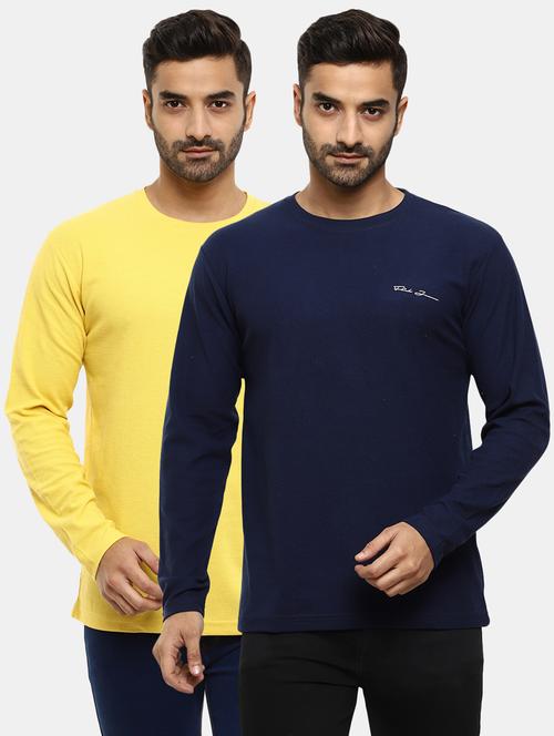 pack of 2 round neck solid t-shirt - 18617402 - Very Small Image - 1