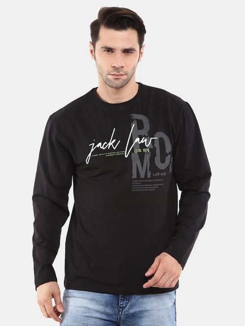 round neck chest printed t-shirt  - 18617505 - Very Small Image - 1