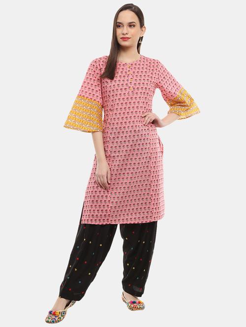 women's straight kurta - 18617631 - Very Small Image - 1