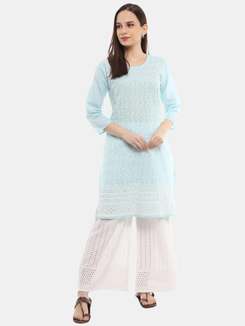 women's straight kurta - 18617636 - Very Small Image - 1