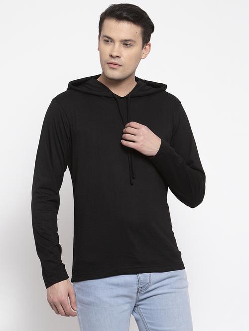 Solid Hooded T-shirt - 18618144 - Very Small Image - 1
