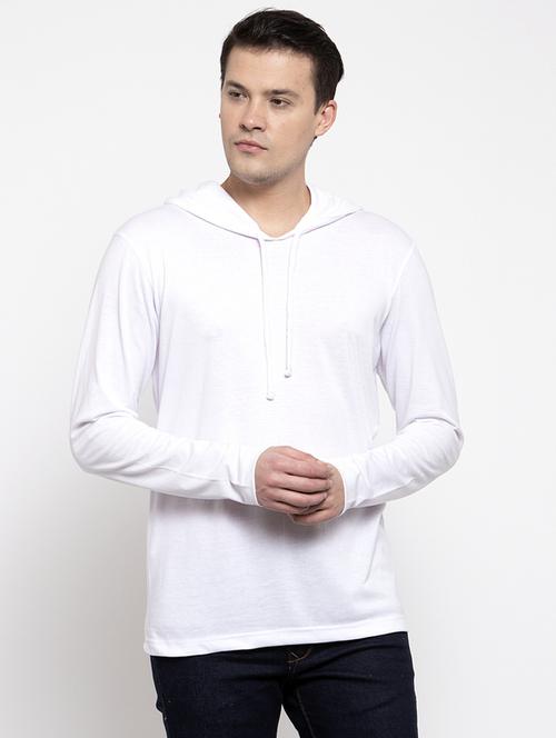 solid hooded t-shirt - 18618145 - Very Small Image - 1