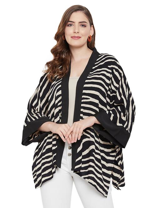 open front printed shrug - 18618921 - Very Small Image - 1