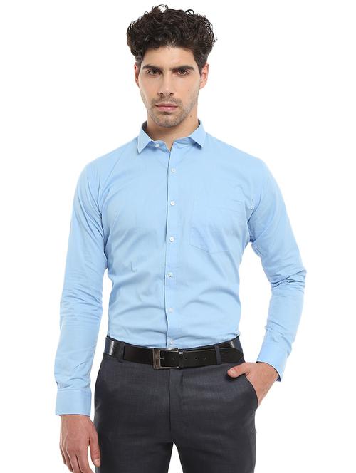 mens solids formal shirt - 18620662 - Very Small Image - 1