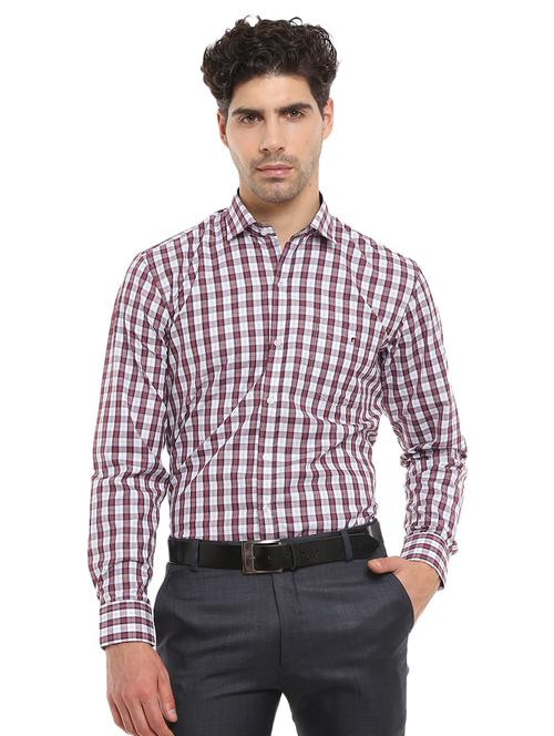 mens checks formal shirt - 18620669 - Very Small Image - 1