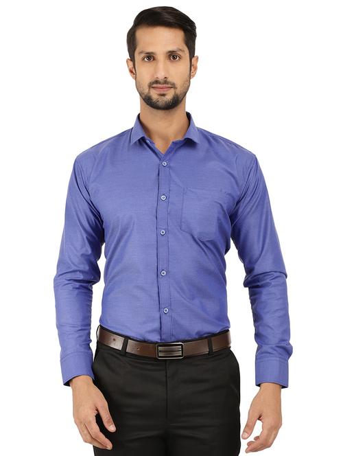 mens solids formal shirt - 18620683 - Very Small Image - 1