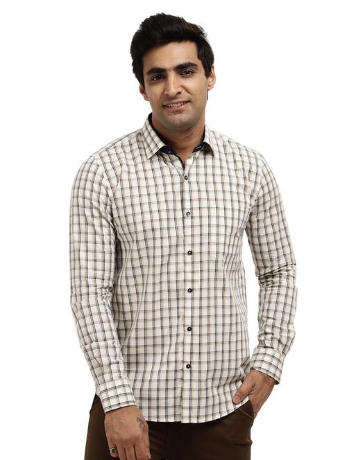 mens checks formal shirt - 18620694 - Very Small Image - 1