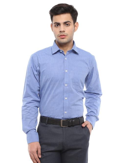 mens solids formal shirt - 18620698 - Very Small Image - 1