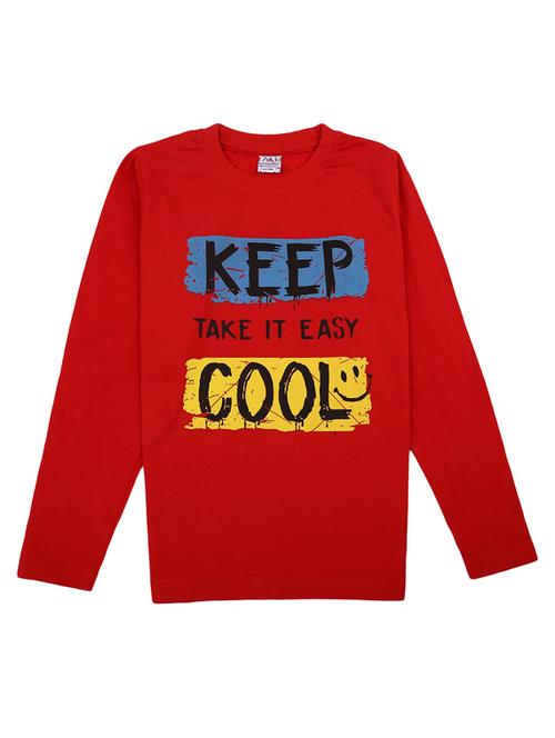 boys round neck printed t-shirt - 18620823 - Very Small Image - 1