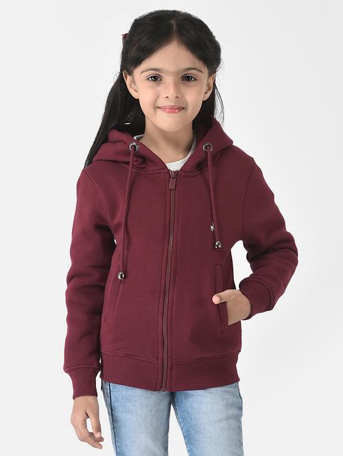 red cotton hooded sweatshirt - 18621004 - Very Small Image - 1