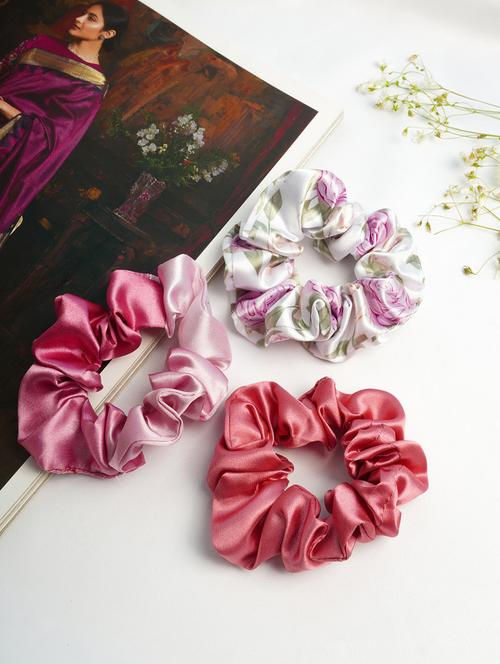 pack of 3 multicolored scrunchies  - 18621378 - Very Small Image - 1