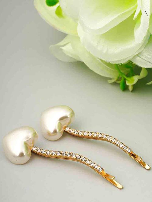 gold metal hair pin/clips  - 18621400 - Very Small Image - 1