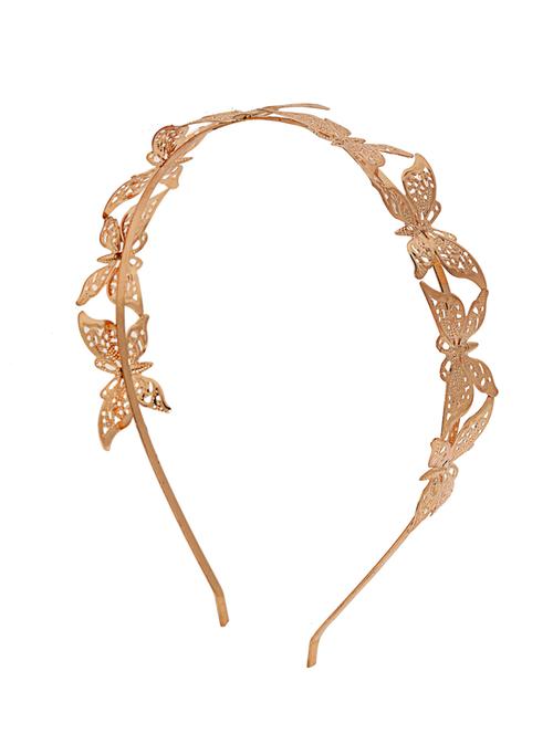 gold plated metal hairband  - 18621836 - Very Small Image - 1
