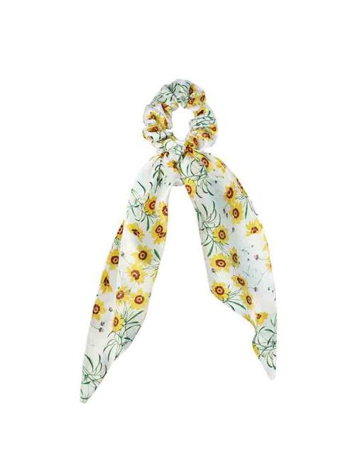 white printed scrunchies - 18621885 - Very Small Image - 1