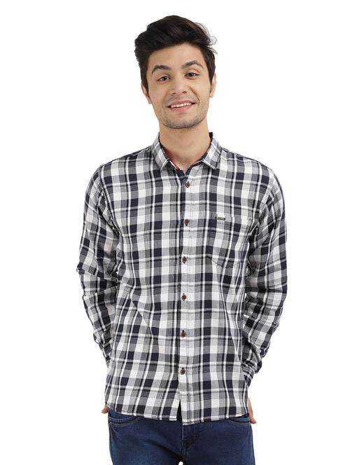 white checkered casual shirt - 18622560 - Very Small Image - 1