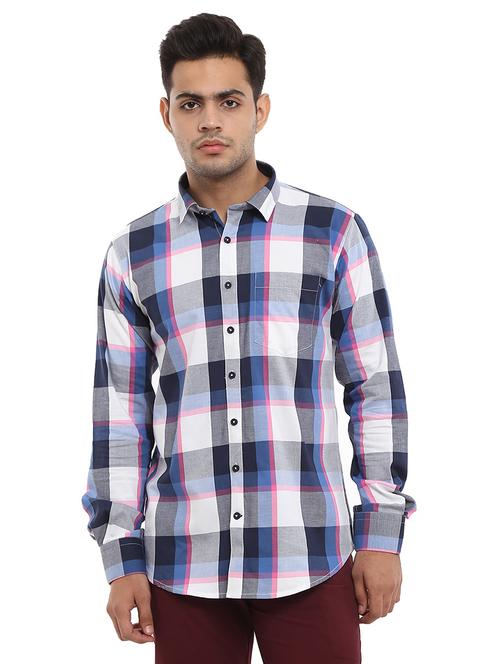 mens checks casual shirt - 18622619 - Very Small Image - 1
