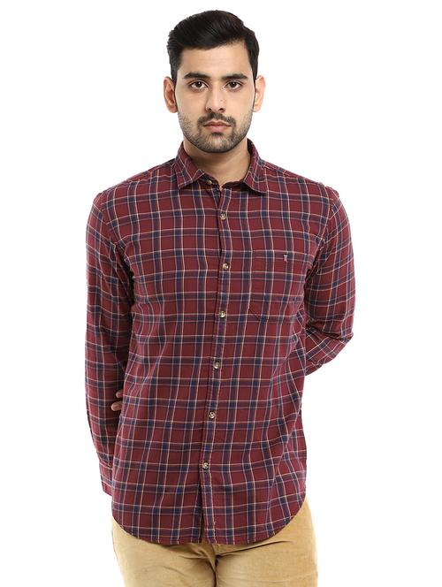 mens checks casual shirt - 18622624 - Very Small Image - 1