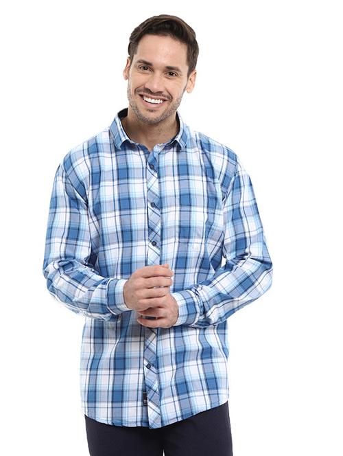 mens checks casual shirt - 18622625 - Very Small Image - 1