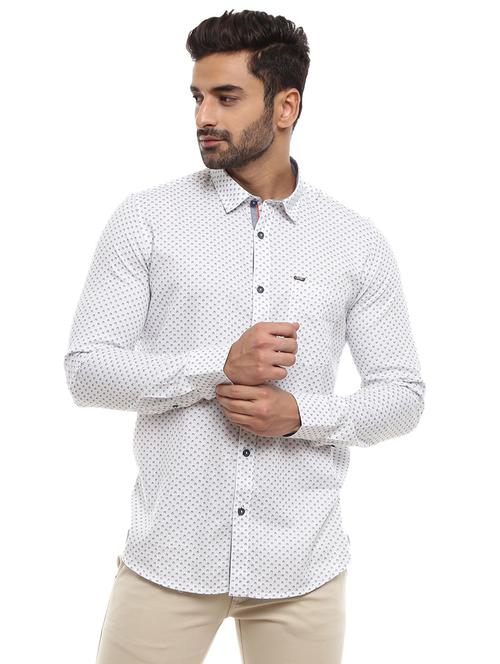 mens printed casual shirt - 18622654 - Very Small Image - 1
