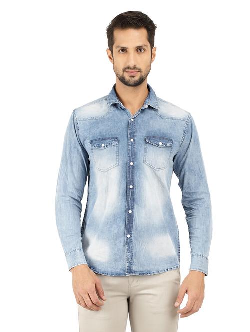 mens ombre casual shirt - 18622684 - Very Small Image - 1