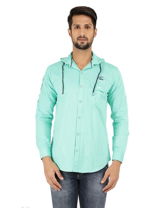 mens solid casual shirt - 18622685 - Very Small Image - 1