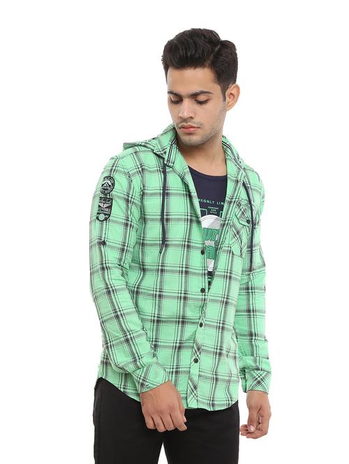 mens checks casual shirt - 18623262 - Very Small Image - 1