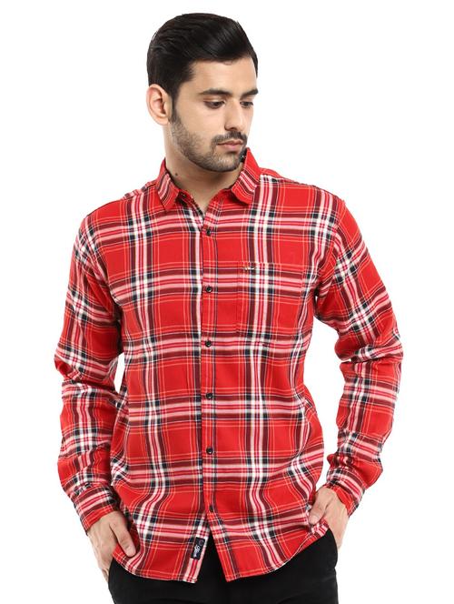 mens checks casual shirt - 18623293 - Very Small Image - 1