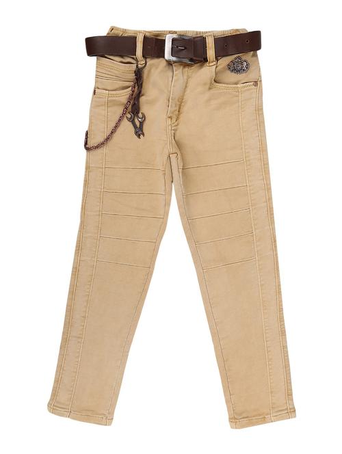 brown boys washed denim jeans - 18623933 - Very Small Image - 1