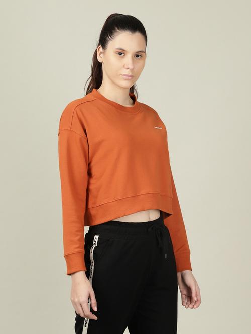 crew neck solid sweatshirt - 18628033 - Very Small Image - 1