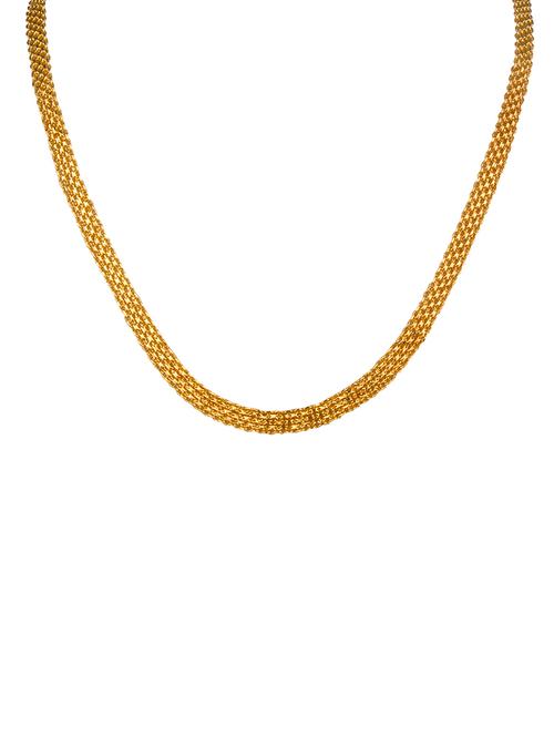 gold plated chain necklace - 18629074 - Very Small Image - 1